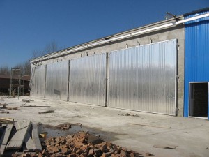 磚混結構木材干燥機現場