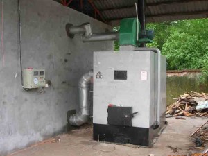 熱風取暖爐工作現場